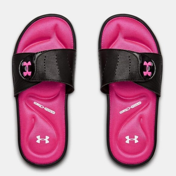 Under Armour Girl's Ignite IX Slides Slipper- 3Y - Picture 1 of 7